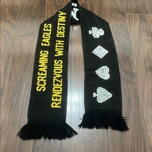 Army Screaming Eagle Black Winter Scarf Airborne